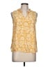 Talbots 100% Viscose Yellow Sleeveless Blouse Size L - photo 1
