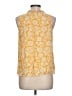 Talbots 100% Viscose Yellow Sleeveless Blouse Size L - photo 2