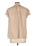 Express 100% Polyester Tan Short Sleeve Blouse Size L - photo 2