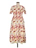Assorted Brands Floral Ivory Casual Dress Size XL - photo 2