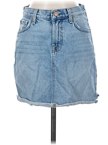 7 For All Mankind Denim Skirt (view 1)