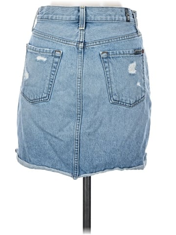 7 For All Mankind Denim Skirt (view 2)