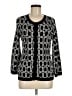 Adrienne Vittadini Plaid Black Cardigan Size M - photo 1