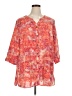 Catherines Orange 3/4 Sleeve Blouse Size 1X - photo 1
