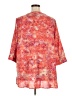 Catherines Orange 3/4 Sleeve Blouse Size 1X - photo 2