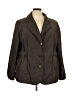 Liz & Me Chevron-herringbone Brown Blazer Size 2X - photo 1