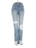 7 For All Mankind Color Block Blue Jeans Size 27 waist - photo 1