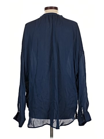 Vince. Long Sleeve Silk Top (view 2)