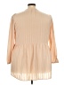 DR2 100% Polyester Tan 3/4 Sleeve Blouse Size 2X - photo 2