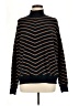 Liz Claiborne Stripes Black Turtleneck Sweater Size M - photo 1