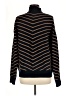 Liz Claiborne Stripes Black Turtleneck Sweater Size M - photo 2