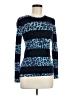 Neiman Marcus Animal Print Blue Pullover Sweater Size M - photo 1