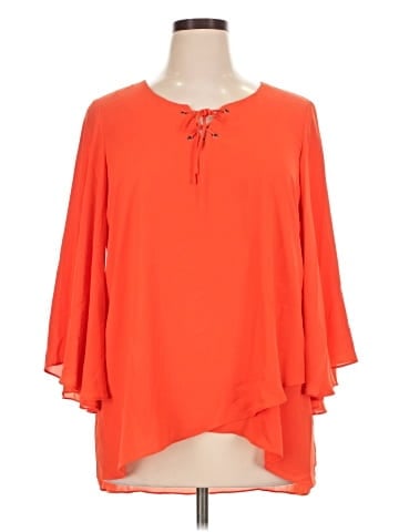 Karen Kane 3/4 Sleeve Blouse (view 1)