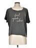 Danskin Gray Short Sleeve T-Shirt Size L - photo 1