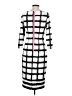 Eliza J Houndstooth Gray Cocktail Dress Size 4 - photo 2