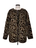 MNG Suit Animal Print Brown Faux Fur Jacket Size S - photo 1