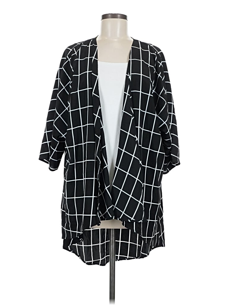 Pre-owned Lularoe Kimono In Black