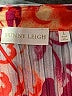 Sunny Leigh 100% Polyester Floral Orange 3/4 Sleeve Blouse Size L - photo 7