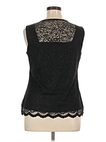 Roz & Ali Sleeveless Blouse (view 2)