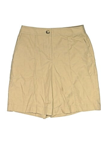 Ann Taylor LOFT Khaki Shorts (view 1)