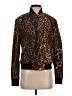 Lauren by Ralph Lauren 100% Polyester Animal Print Brown Jacket Size S - photo 1