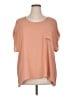 Bobeau 100% Polyester Orange Short Sleeve Top Size 1X - photo 1