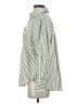 Zara Stripes Green 3/4 Sleeve Blouse Size XS - photo 5