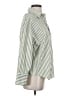 Zara Stripes Green 3/4 Sleeve Blouse Size XS - photo 4