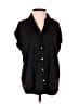 T Tahari 100% Polyester Black Short Sleeve Blouse Size S - photo 1