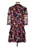 Saloni 100% Silk Print Red Cocktail Dress Size 4 - photo 2