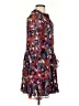 Saloni 100% Silk Print Red Cocktail Dress Size 4 - photo 4