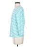 J. McLaughlin Stripes Blue 3/4 Sleeve T-Shirt Size S - photo 5