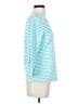 J. McLaughlin Stripes Blue 3/4 Sleeve T-Shirt Size S - photo 4