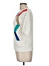 Koret 100% Acrylic Color Block White Pullover Sweater Size M - photo 5