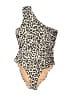 J.Crew Animal Print Ivory One Piece Swimsuit Size 4 - photo 1
