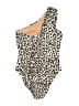 J.Crew Animal Print Ivory One Piece Swimsuit Size 4 - photo 2