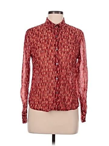 The Limited Long Sleeve Silk Top (view 1)