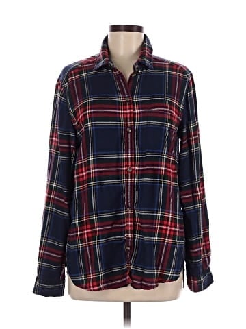 American Eagle Outfitters Long Sleeve Button-Down Shirt (view 1)
