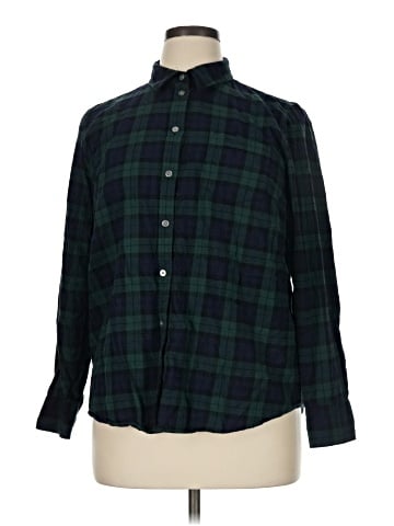 J.Crew Factory Store Long Sleeve Button-Down Shirt (view 1)