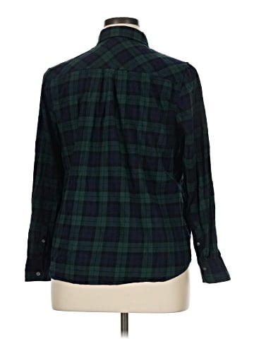 J.Crew Factory Store Long Sleeve Button-Down Shirt (view 2)