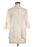 Alice + Olivia 100% Silk Ivory 3/4 Sleeve Blouse Size M - photo 1