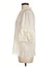 Alice + Olivia 100% Silk Ivory 3/4 Sleeve Blouse Size M - photo 5