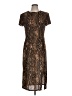 Scarlett Animal Print Brown Cocktail Dress Size 12 - photo 1
