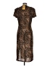 Scarlett Animal Print Brown Cocktail Dress Size 12 - photo 2