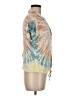 Chaser Tie-dye Ivory Short Sleeve Blouse Size M - photo 4