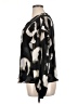 DKNY 100% Polyester Animal Print Black 3/4 Sleeve Blouse Size XL - photo 5