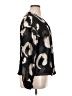 DKNY 100% Polyester Animal Print Black 3/4 Sleeve Blouse Size XL - photo 4