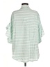 Listicle Stripes Green 3/4 Sleeve Button-Down Shirt Size M - photo 2