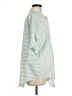 Listicle Stripes Green 3/4 Sleeve Button-Down Shirt Size M - photo 4