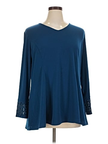 Susan Graver 3/4 Sleeve Top (view 1)